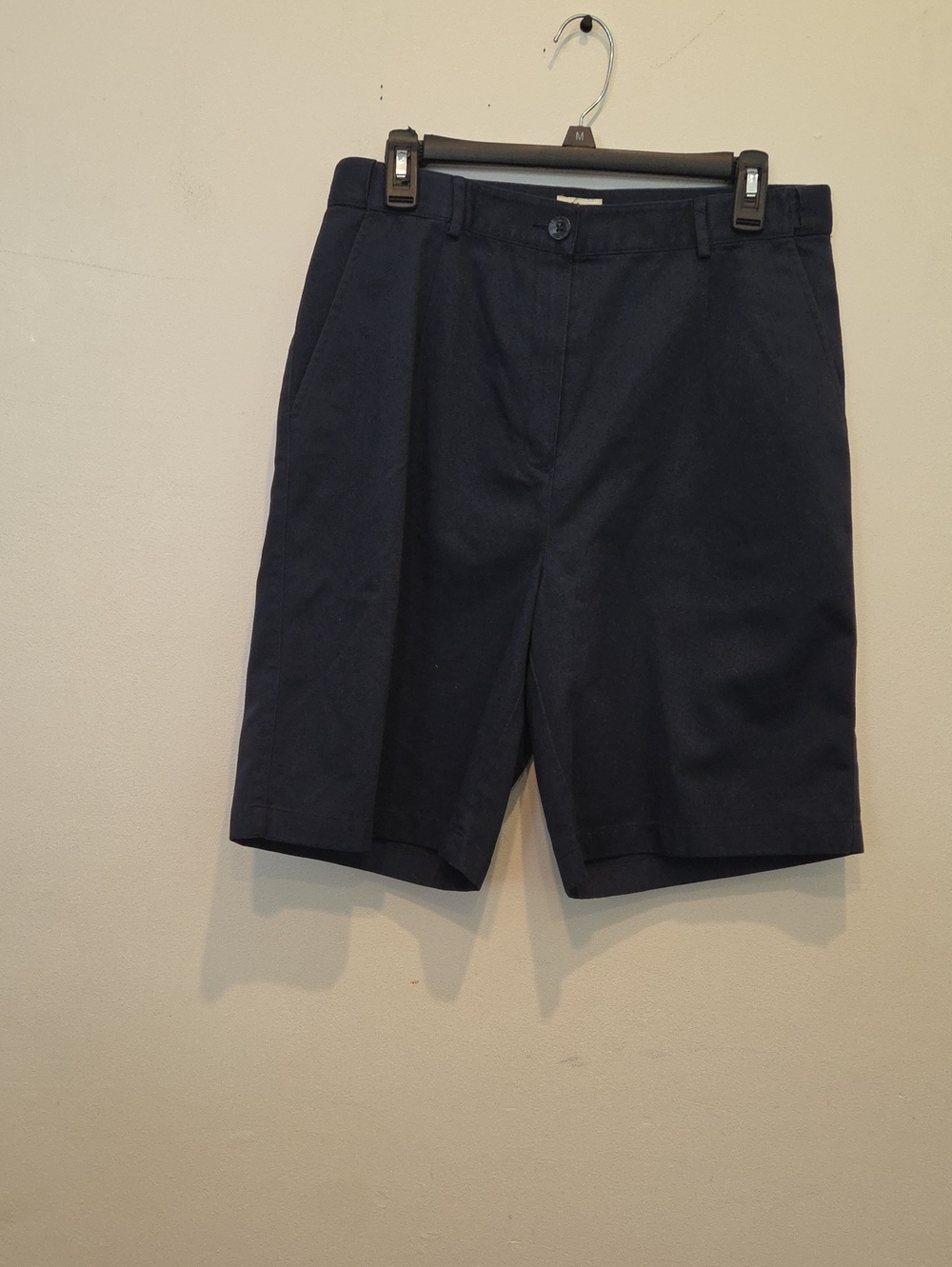 L.L. Bean Women's Navy Flat-Front Shorts